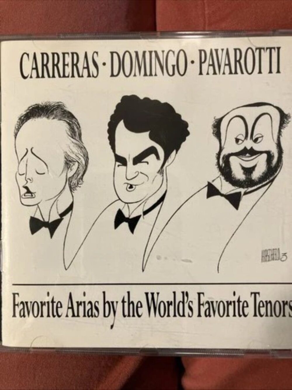 Carreras Domingo Pavarotti Favorite Arias from the World's Favorite Tenors CD
